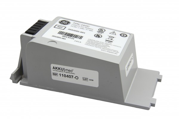 Batterie au lithium-ion d'origine GE Healthcare ECG Mac 1600 - Type 2035701-001