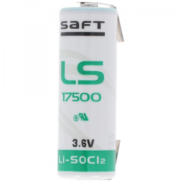 SAFT LS17500 batterie au lithium, taille A, avec cosse à souder en forme de U