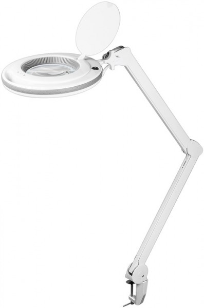 Lampe loupe à clipser LED 8,5 W Lentille en verre cristal 127 mm, grossissement 1,75x, 3 dioptries, 83 lumens - 800 lumens