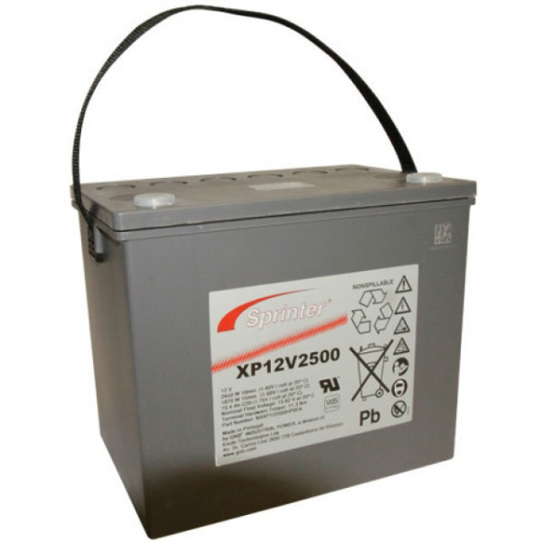 Batterie Exide Sprinter XP12V2500 au plomb avec borne à vis M6 12V, 69500mAh