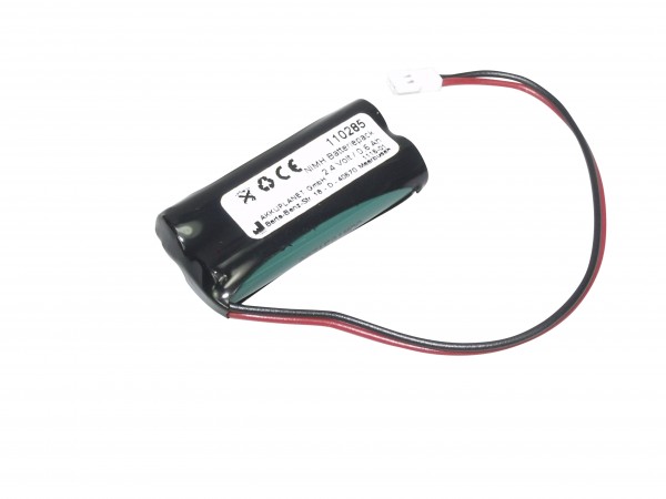 Batterie NiMH compatible avec les appareils de mesure Minolta Jaundice JM103 2,4 volts 0,60 Ah conformes CE