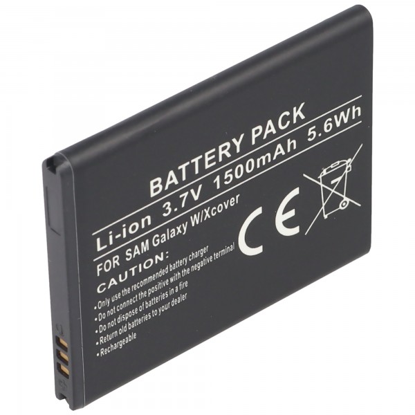 AccuCell Batterie pour Samsung Galaxy W, Galaxy S WiFi 3.6, Galaxy Xcover, Omnia W, Vague 3, GT-i8150