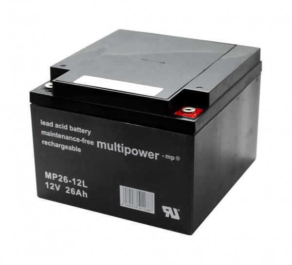 Batterie au plomb Multipower MPL26-12 12V 26Ah longue durée Batterie au plomb AGM