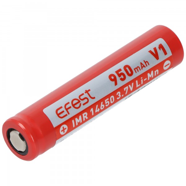 Efest IMR 14650 avec batterie Li-ion 5,1x14mm de 3,6V à 3,7V de 950mAh