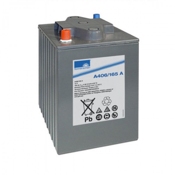 Batterie au plomb Exide Sonnenschein Dryfit A406 / 165A avec pôle A 6V, 165000mAh