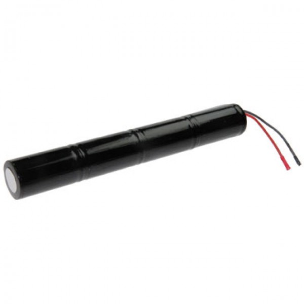 Batterie éclairage de secours L1x4 Saft VNT D avec câble 10cm à brin ouvert 4,8V, 4000mAh