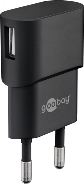 Chargeur USB Goobay (5W) noir - alimentation USB compacte avec connexion 1xUSB