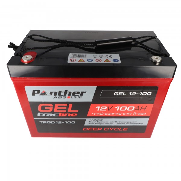 Batterie au plomb Panther tracline Gel Deep Cycle 12V 100Ah Batterie au plomb AGM