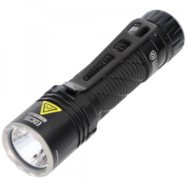 Lampe de poche LED Nitecore EDC35 avec jusqu'à 5000 lumens, NiteLab UHi 40 MAX LED, fonction Lumin Shield, batterie Li-Ion 21700 6000mAh