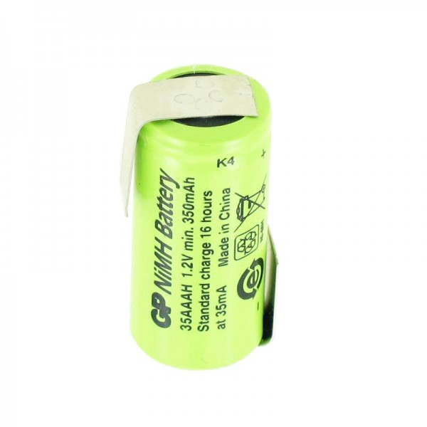 Batterie GP GP35AAAH NiMH taille 1 / 2AAA avec cosse à souder en forme de Z