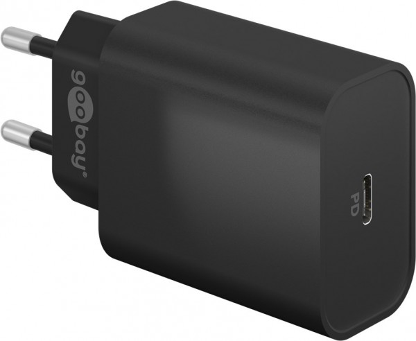 Chargeur rapide Goobay USB-C™ PD (45 W) noir - adaptateur de charge avec 1x port USB-C™ (Power Delivery)