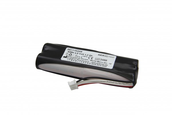 Batterie NiMH adaptée à la pompe d'alimentation Fresenius-VIAL APPLIX, Smart, Ambix activ