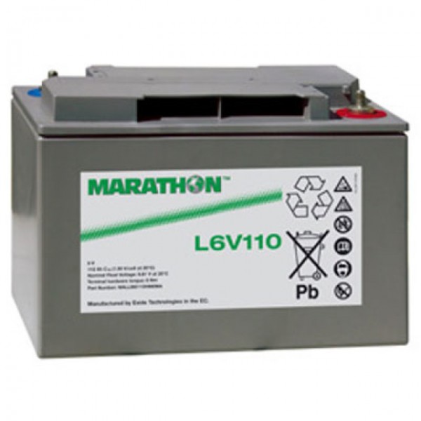 Batterie au plomb Exide Marathon L6V110 avec connexion à vis M8 6V, 112000mAh