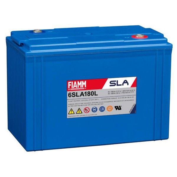 Batterie plomb Fiamm 6SLA180 6V 180Ah (10h) Batterie plomb gel AGM