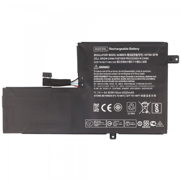 Batterie adaptée pour HP Chromebook 11 G5, Li-Polymer, 11.1V, 4050mAh, 45Wh