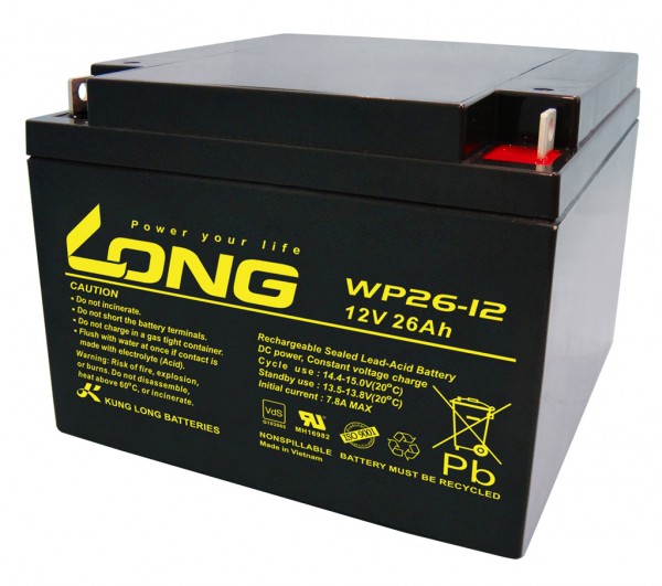 Kung Long WP26-12 batterie au plomb 12 volts 26 Ah