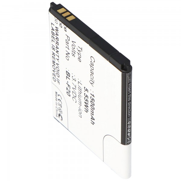 AccuCell batterie convient pour la batterie PHICOMM C230, C230V, C230W, Indice, i300, i360, i600, i600w, i700V, i700w, K528