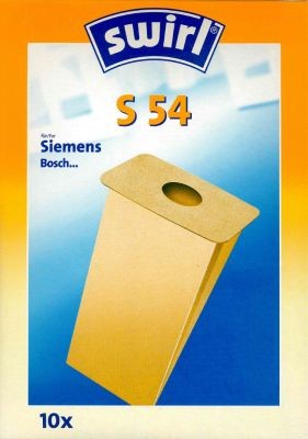 Sac d'aspirateur Swirl S54 Classic en papier spécial pour aspirateurs Siemens et Bosch