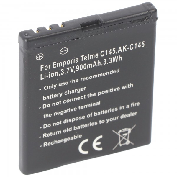 Batterie rechargeable AK-C145 en réplique de AccuCell pour Emporia Telme C145