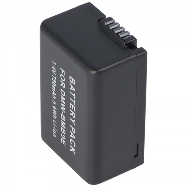 Batterie Panasonic DMW-BMB9 remplaçable par AccuCell pour DMC-FZ40, -FZ45, -FZ48