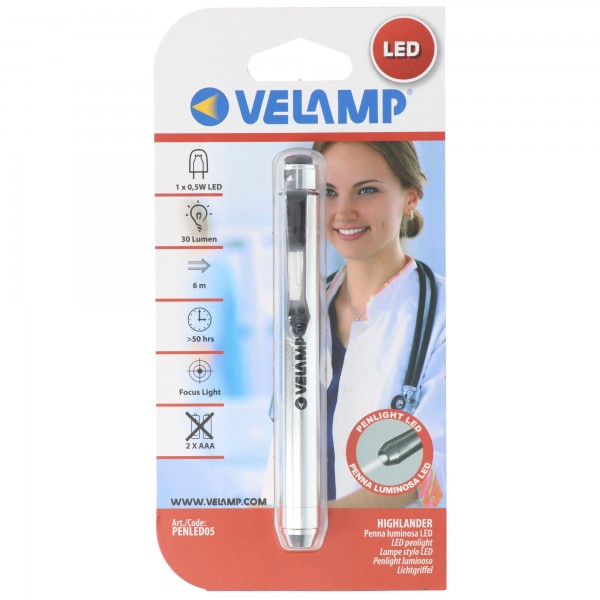 Velamp PENLITE LED : lampe stylo 0,5W LED + stylet pour tablette / smartphone