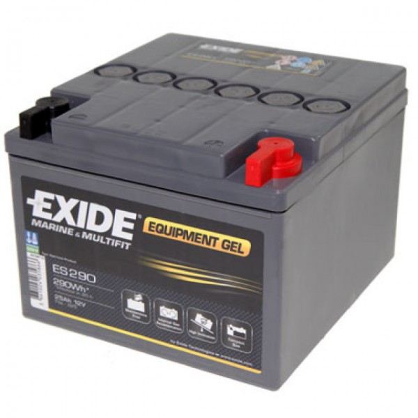Exide Equipment Gel ES 290 (G25) Batterie au plomb avec borne à vis M6 12V, 25000mAh
